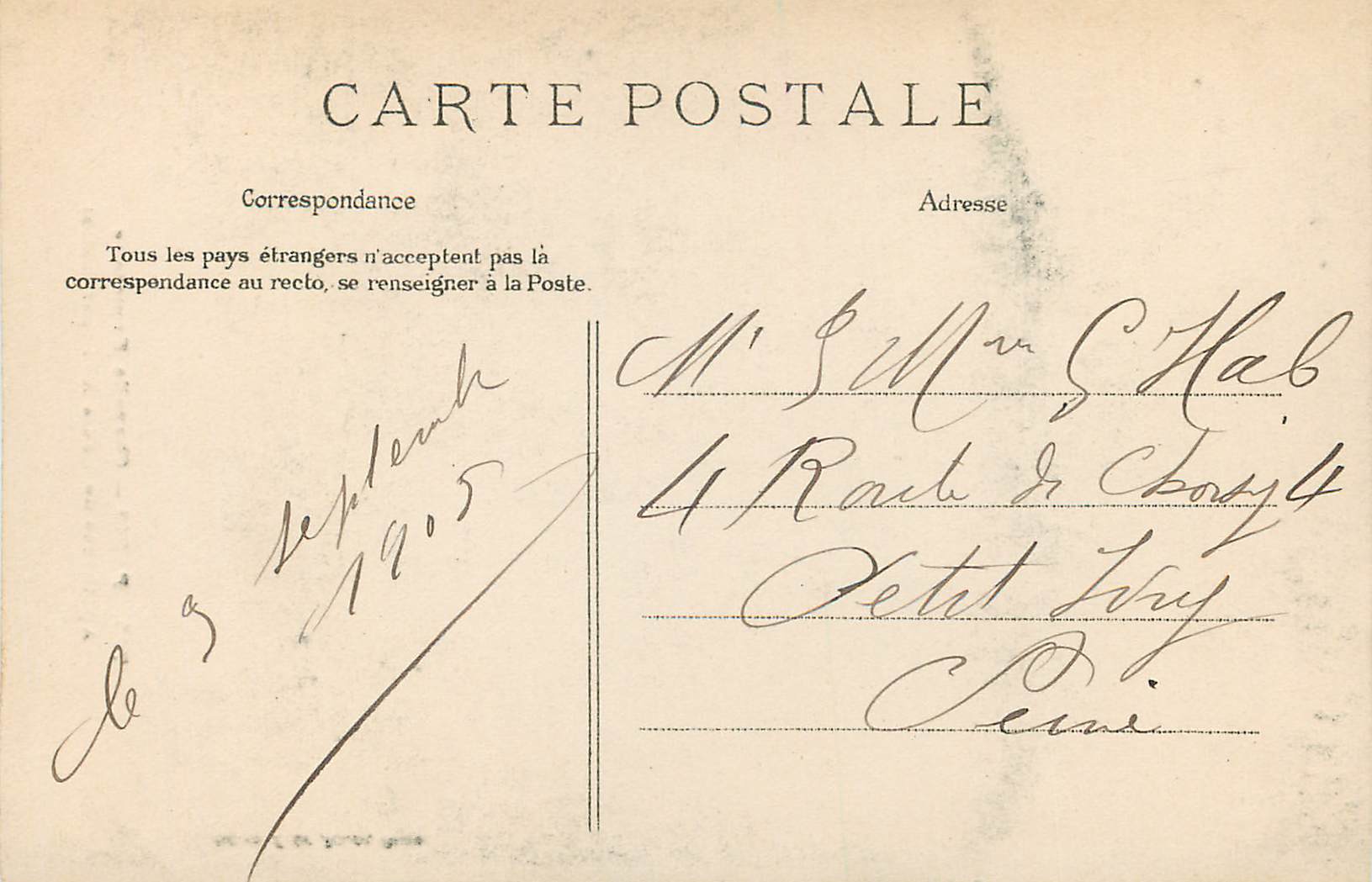 CPA Paris Chapelle Expiatoire Apotheose de Louis XVI — Verso