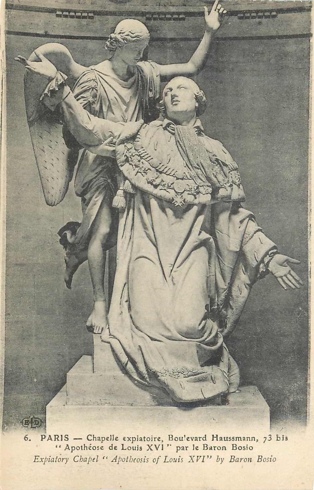 CPA Paris Chapelle Expiatoire Boulevard Haussmann Apotheose de Louis XVI par le Baron Bosio