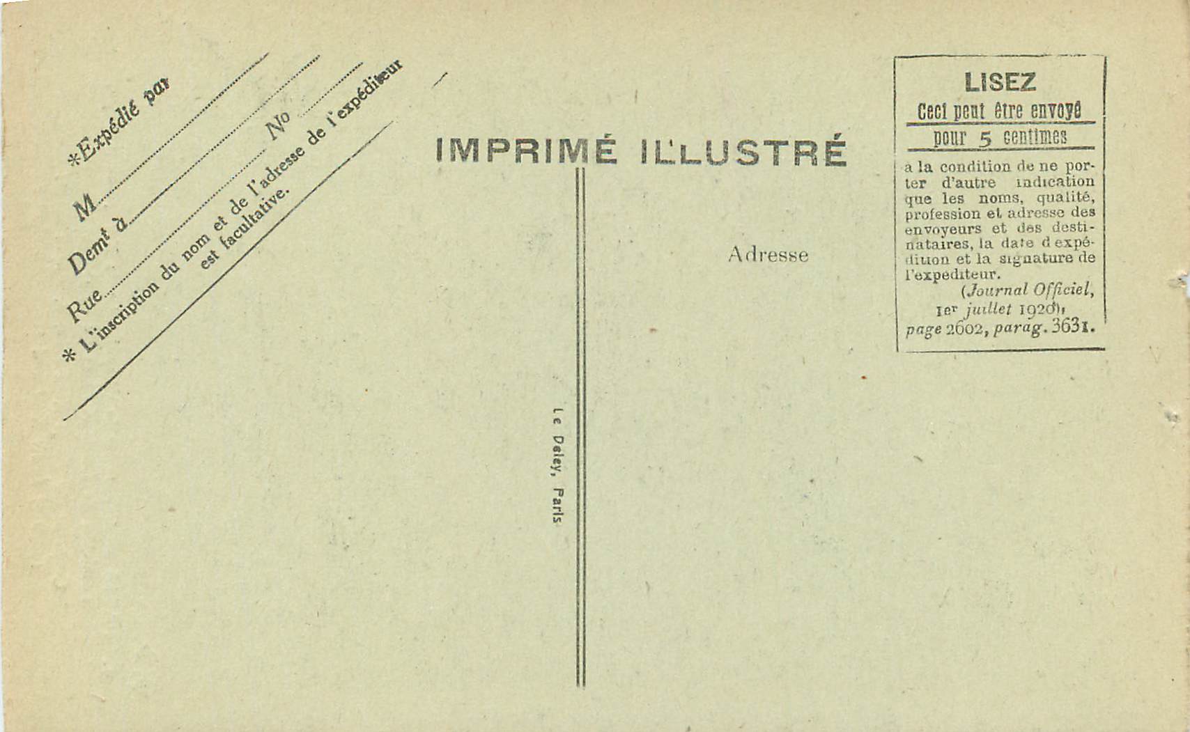 CPA Paris Crypte de la Chapelle Louis XVI Rue d'Anjou Tombeau de Louis XVI et de Marie Antoinette — Verso