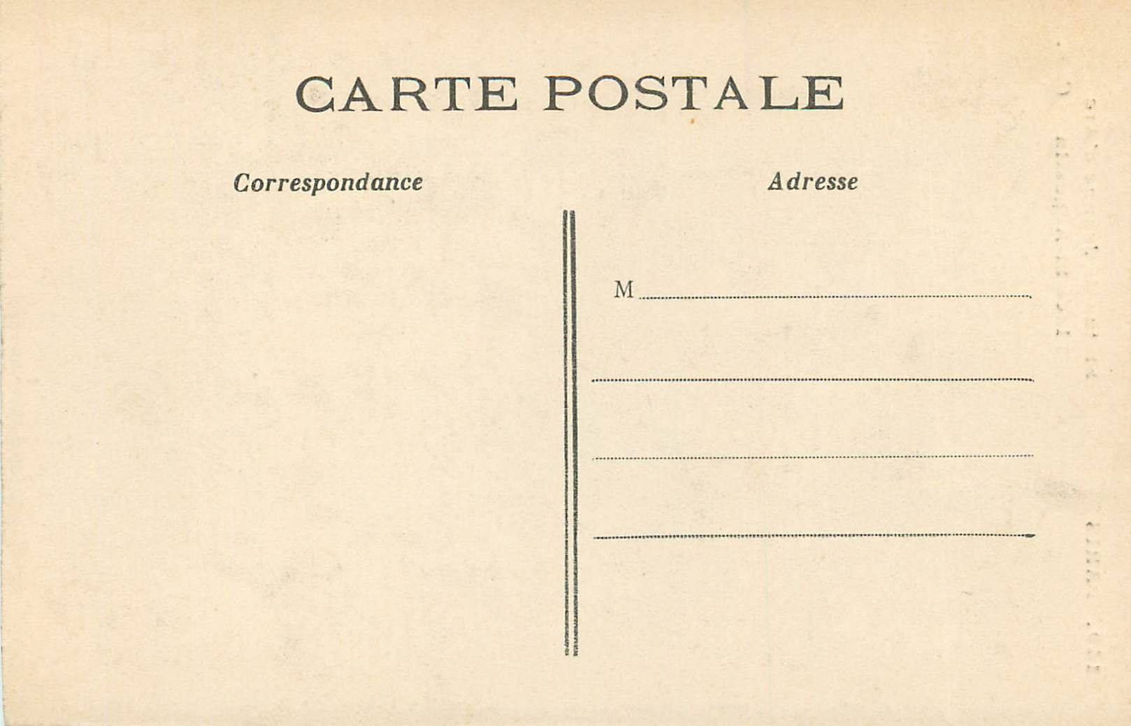 CPA Paris Statue de Jeanne d'Arc Place St Augustin (carte 1900) — Rückseite