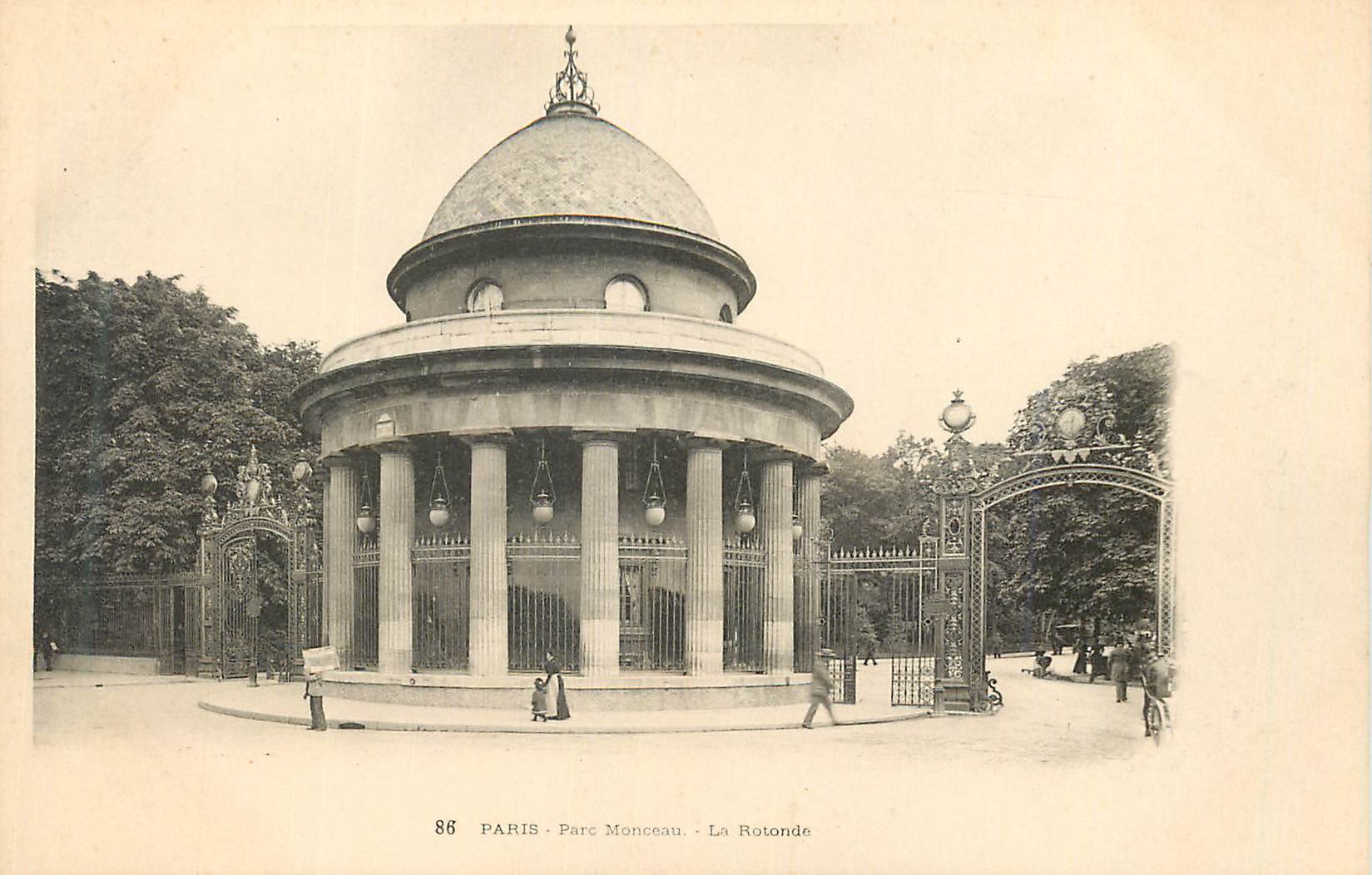 CPA Paris Parc Monceau la Rotonde (carte 1900)