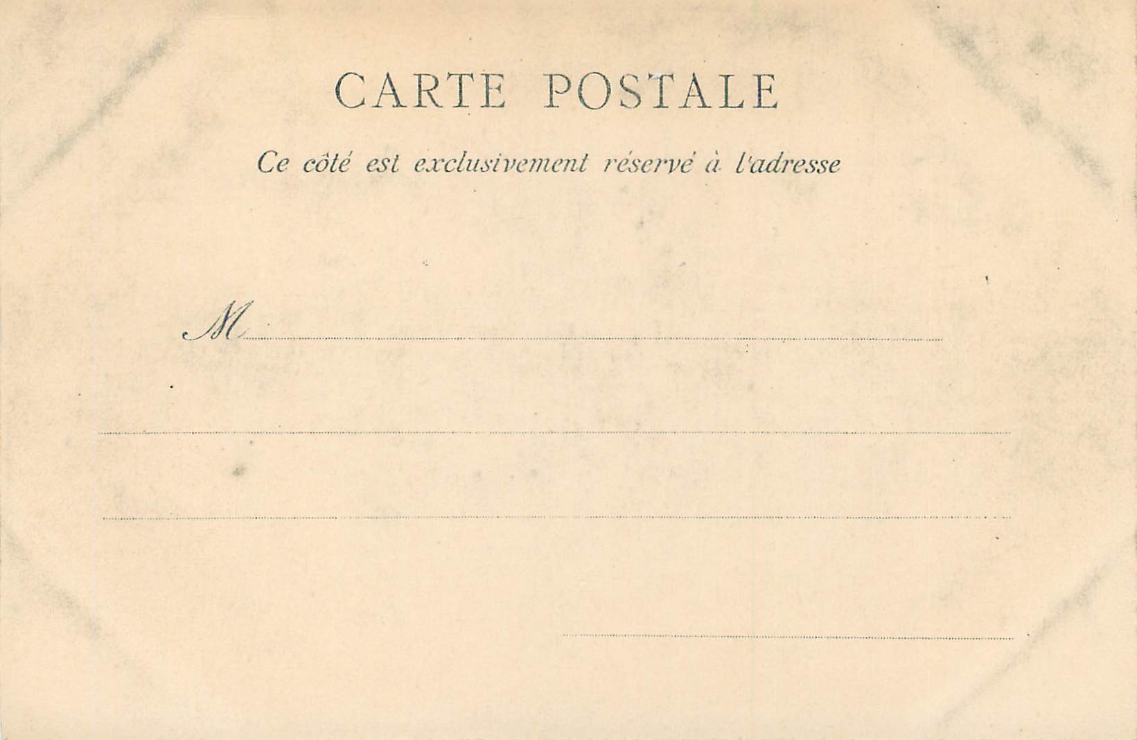 CPA Paris Parc Monceau le pont (carte 1900) — Rückseite