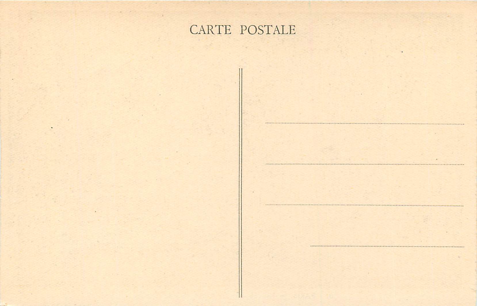 CPA Paris Hotel des Monnaies le Musee — Rückseite