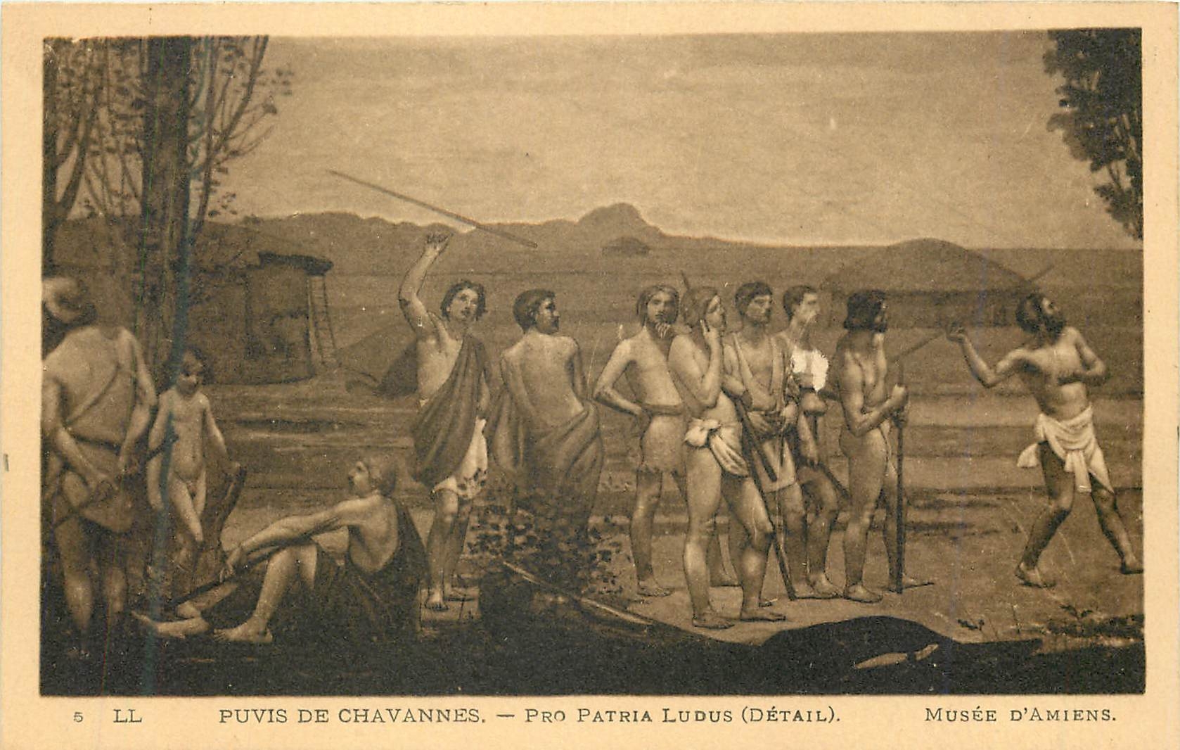 CPA Puvis de Chavannes Pro Patria Ludus (Detail) Musee d'Amiens