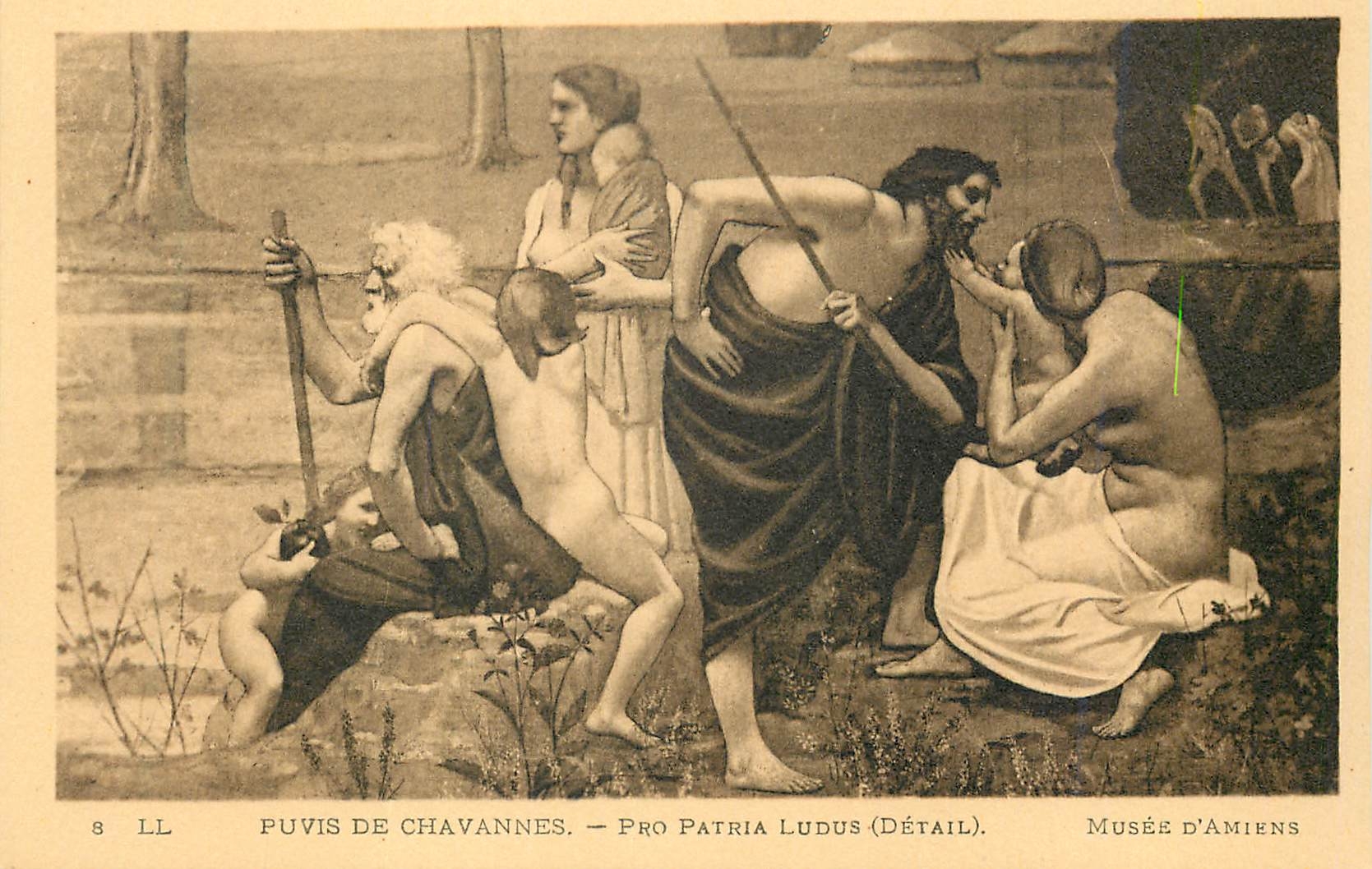 CPA Puvis de Chavannes Pro Patria Ludus (Detail) Musee d'Amiens