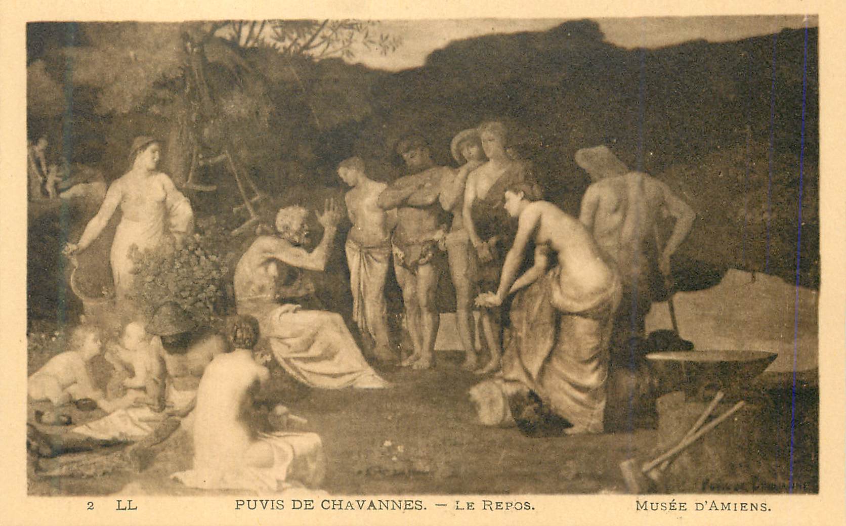 CPA Puvis de Chavannes le Repos Musee d'Amiens