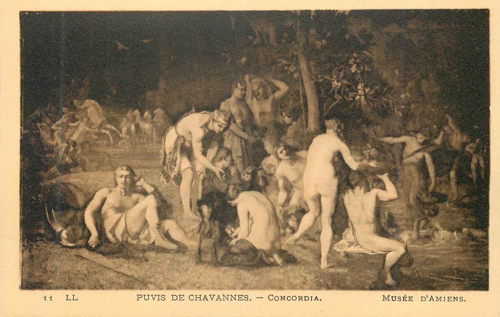 CPA Puvis de Chavannes Concordia Musee d'Amiens