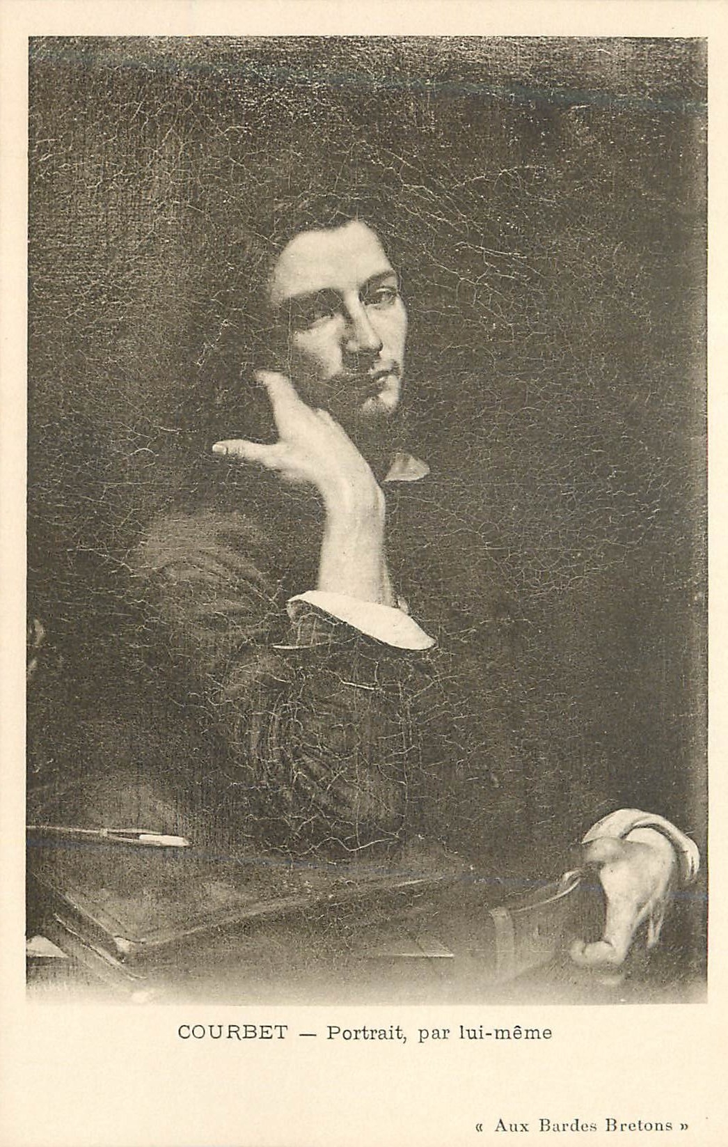 CPA Courbet Portrait par lui Meme Aux Bardes Bretons