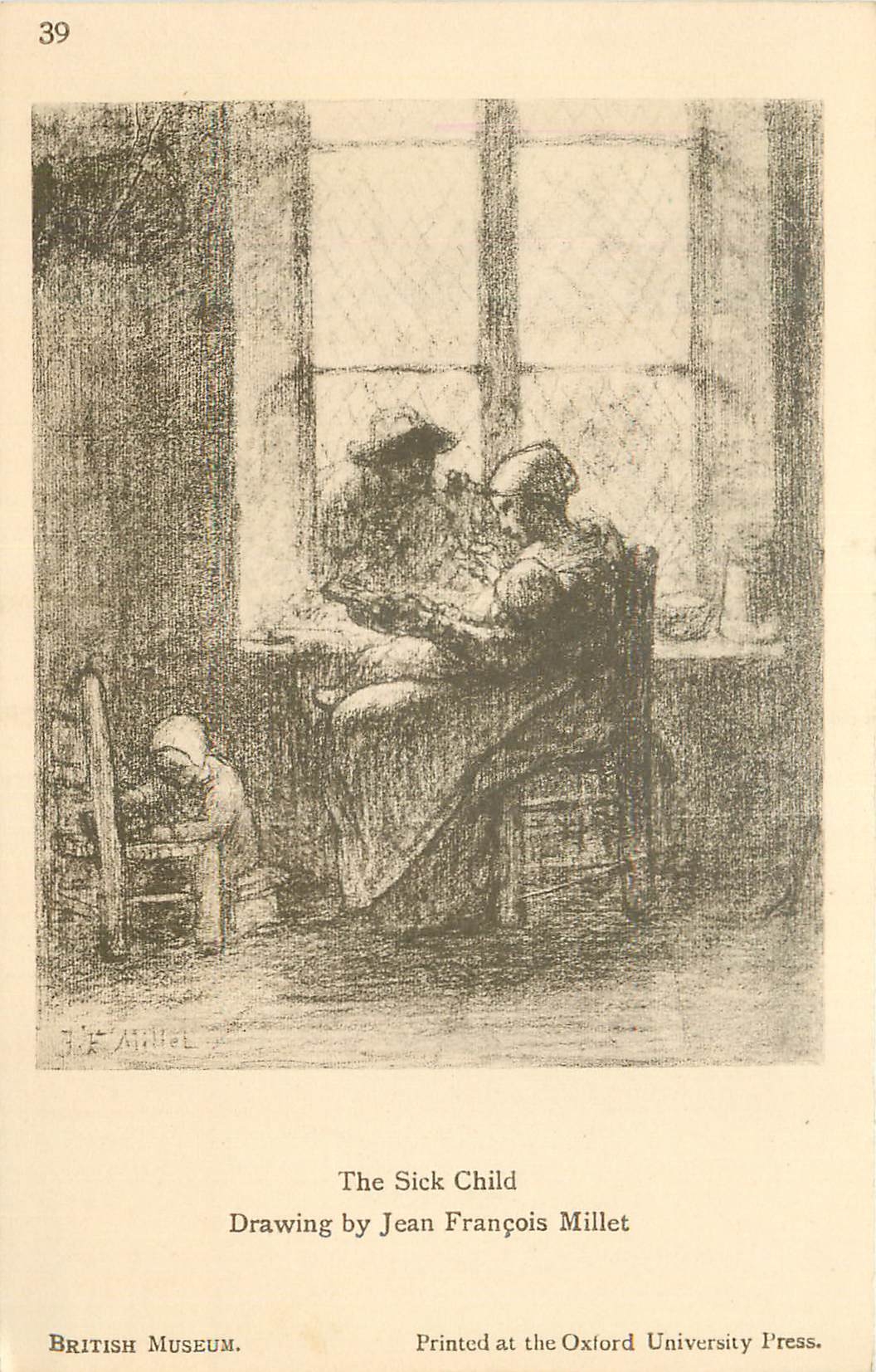 CPA The Slick Child Drawing by Jean Francois Millet British Museum