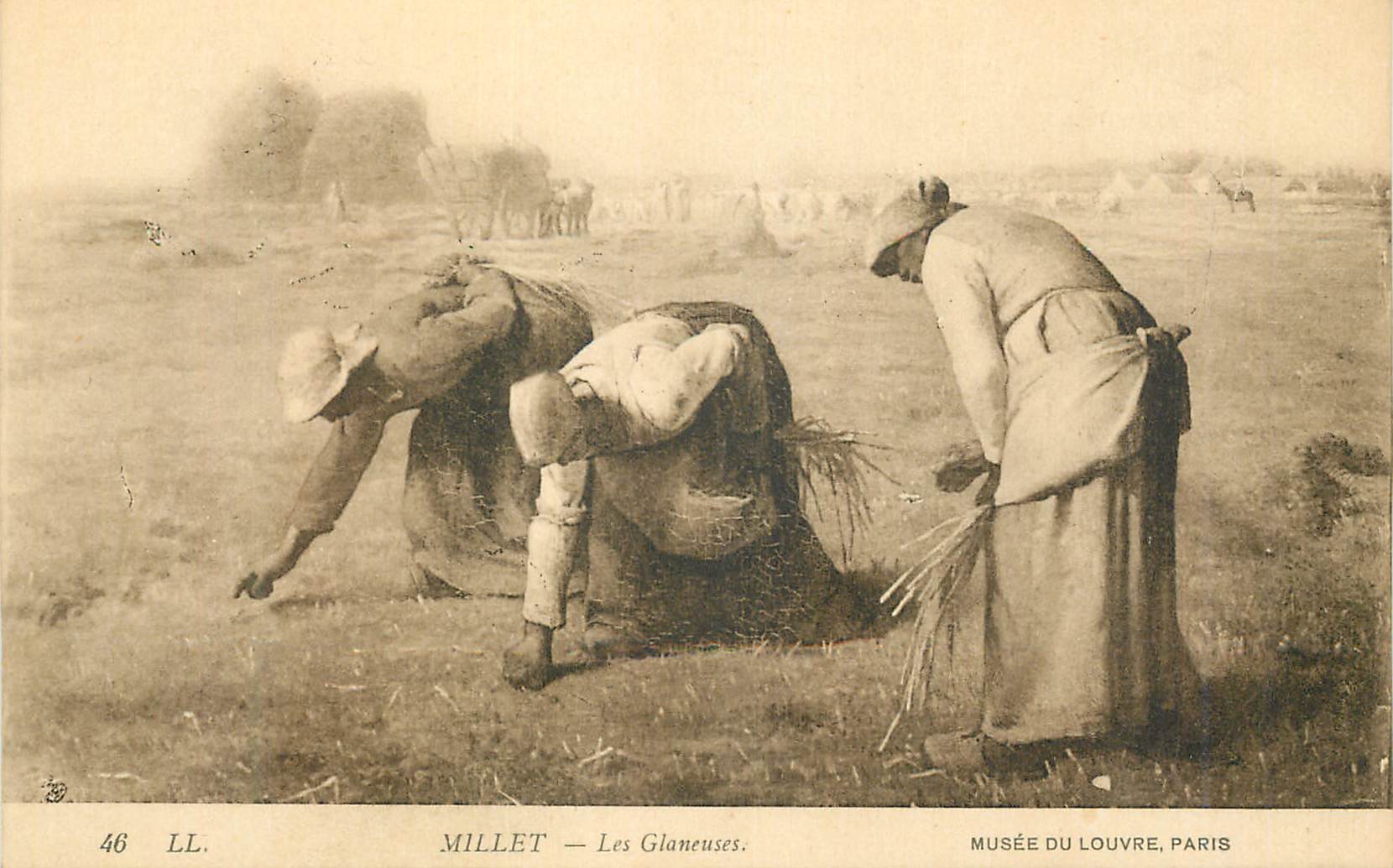 CPA Millet les Glaneuses Musee du Louvre Paris