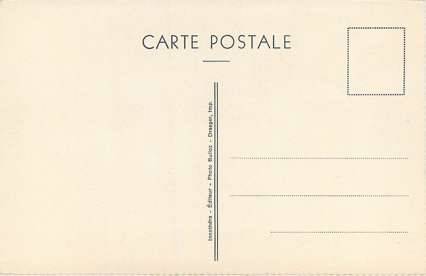 CPA Baratteuse Millet — Verso