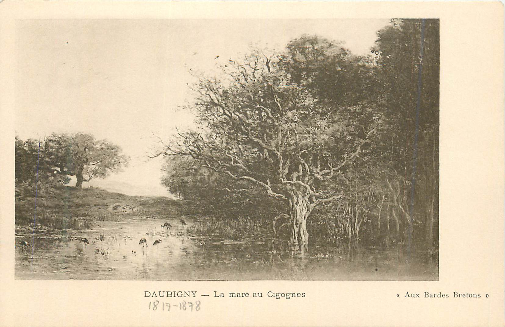 CPA Daubigny la Mare au Cigognes