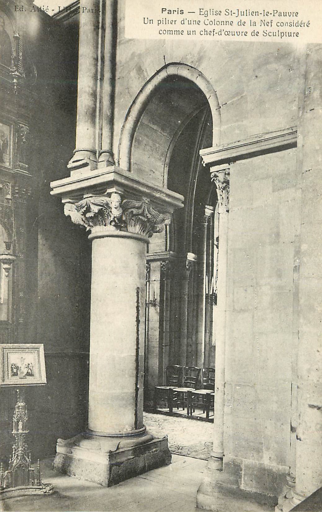 CPA Paris Eglise St Julien le Pauvre 