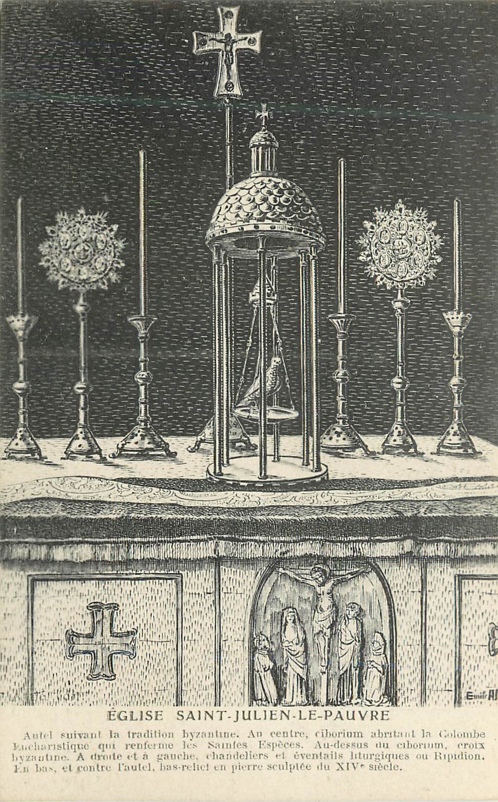 CPA Eglise Saint Julien le Pauvre