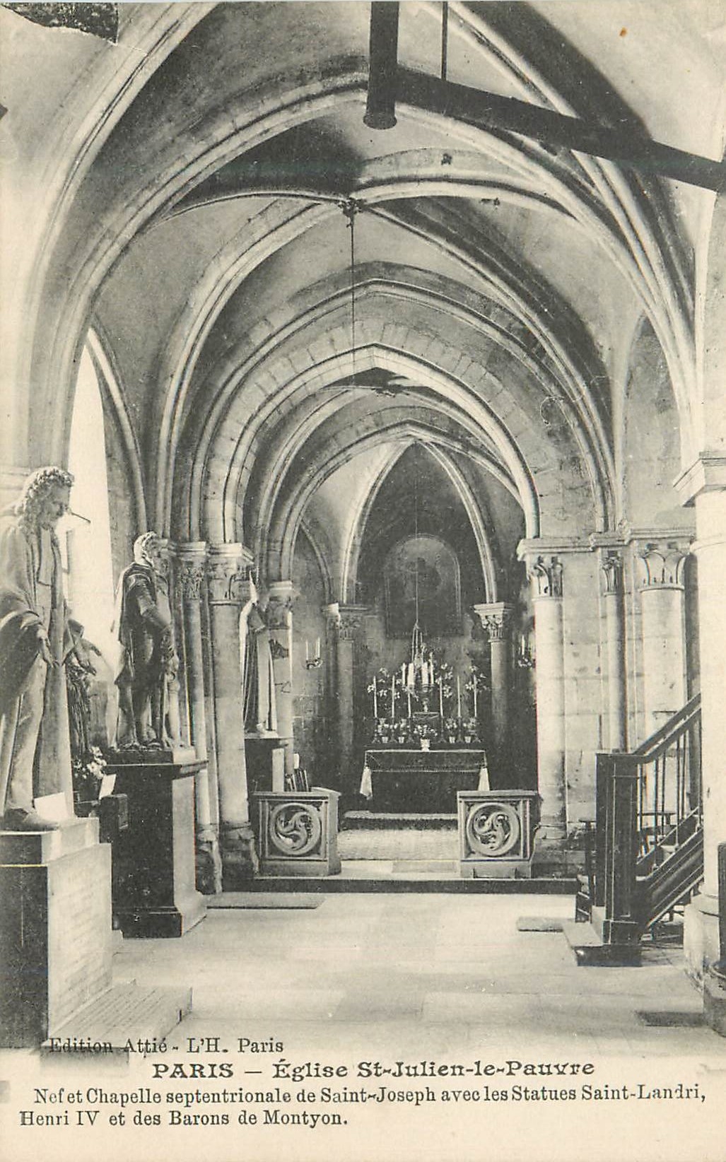 CPA Paris Eglise Saint Julien le Pauvre