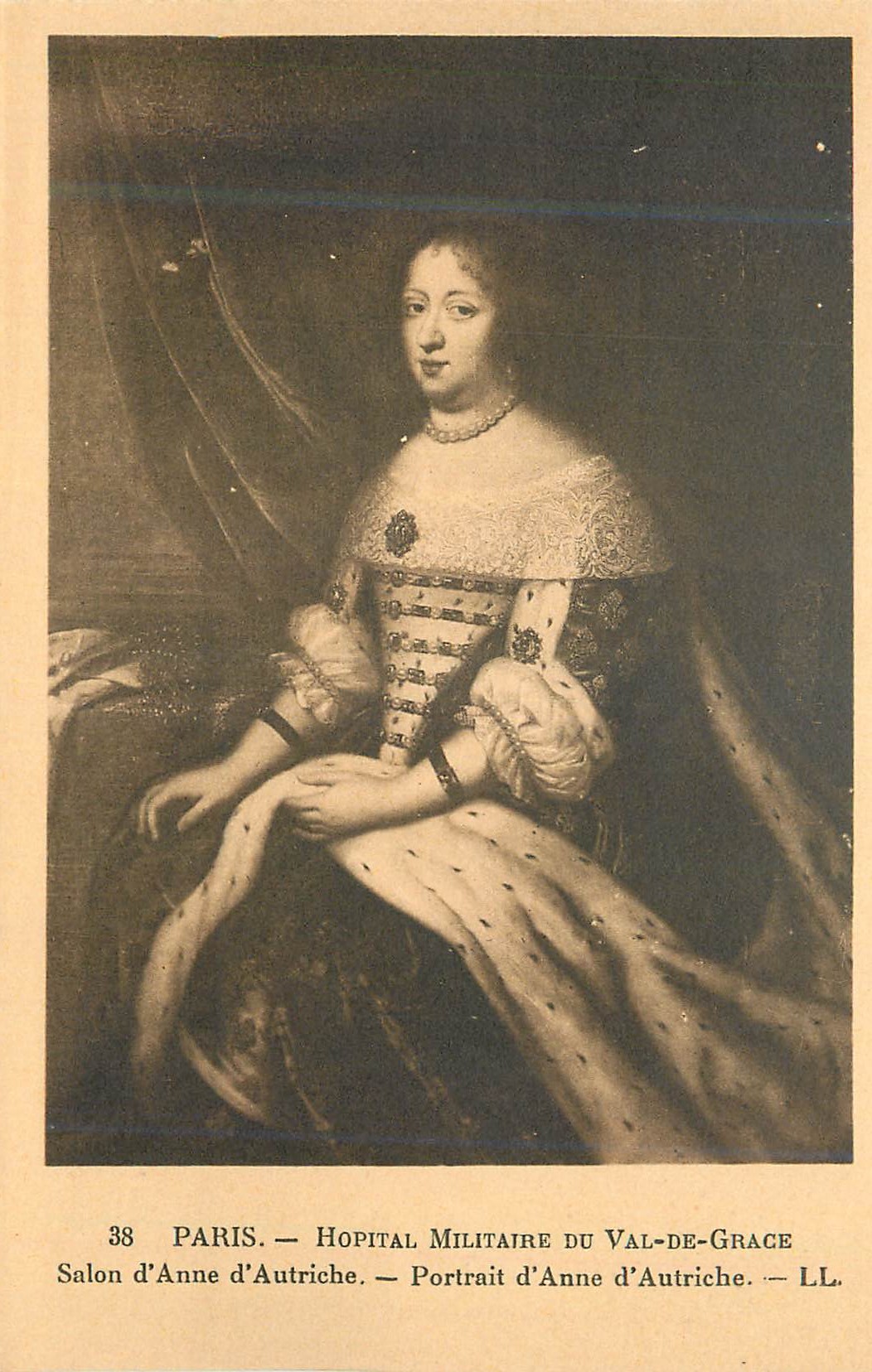 CPA Paris Hopital Militaire du Val de Grace Salon d'Anne d'Autriche