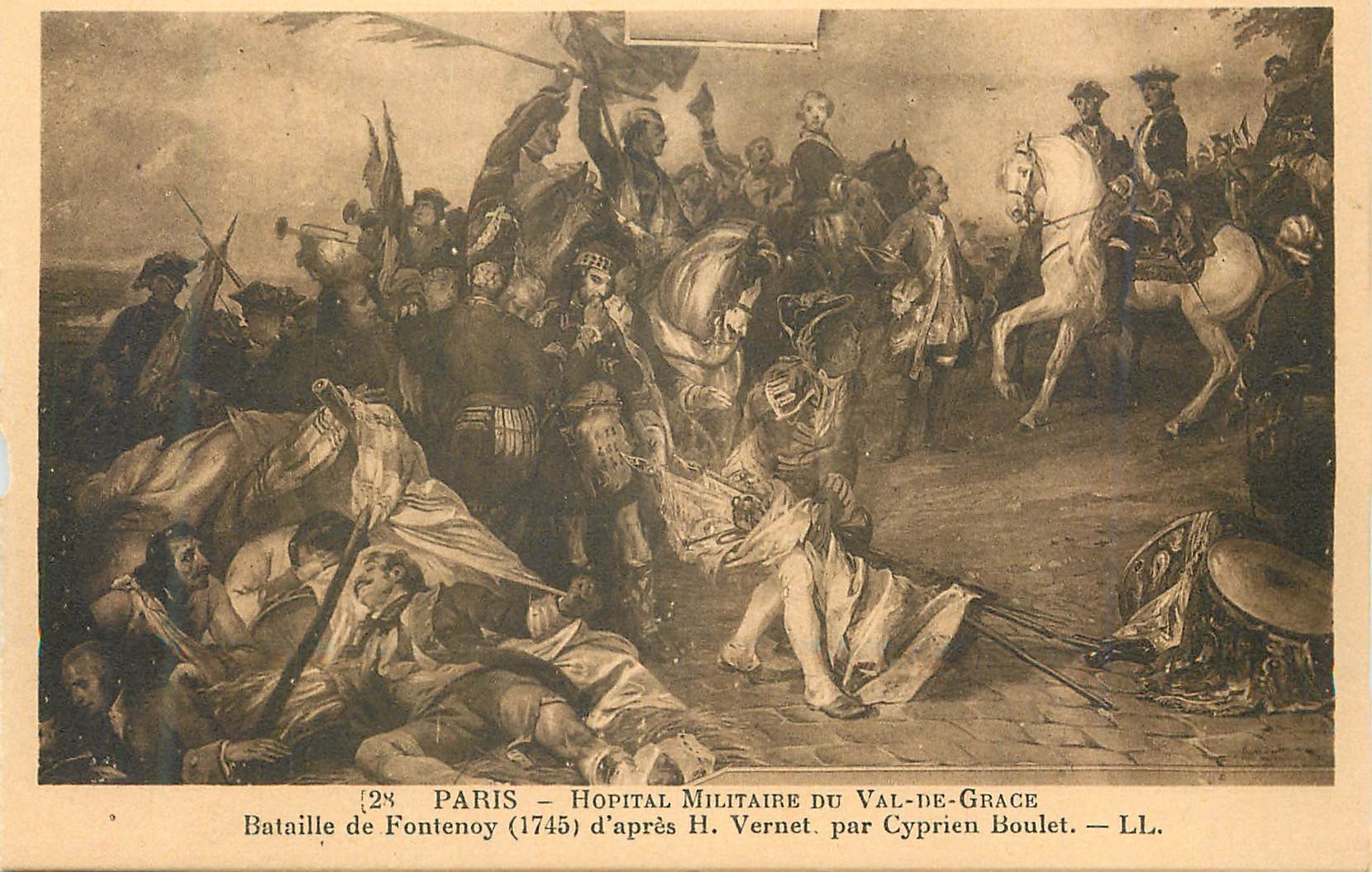 CPA Paris Hopital Militaire du Val de Grace Bataille de Fontenoy (1745)