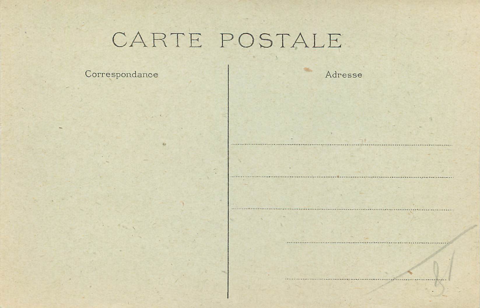 CPA Paris Hopital Militaire du Val de Grace — Verso