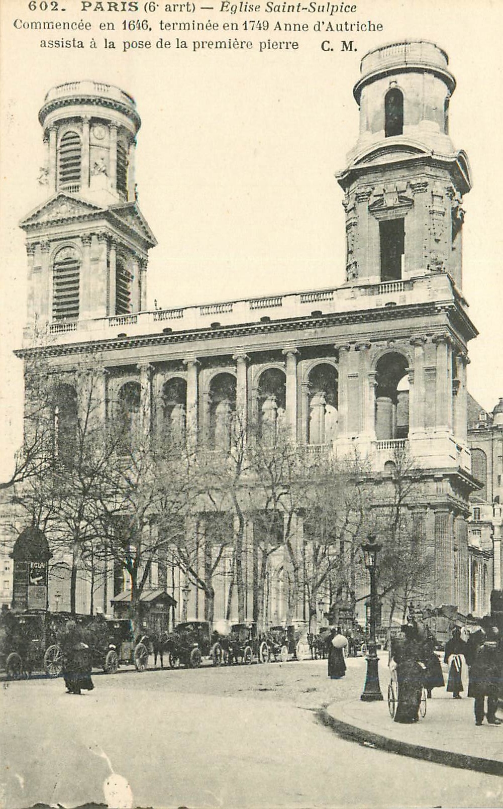 CPA Paris Eglise Saint Sulpice