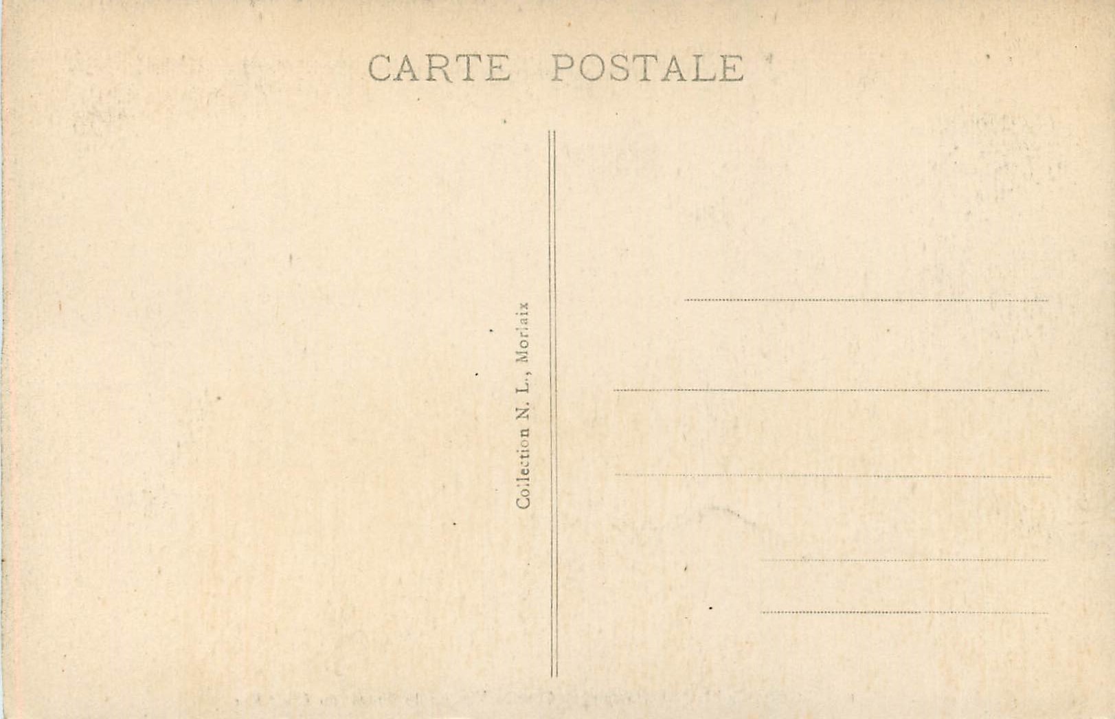 CPA St Pol de Leon(Finistere) Grande Vasque de Granit du Creis Ker — Rückseite