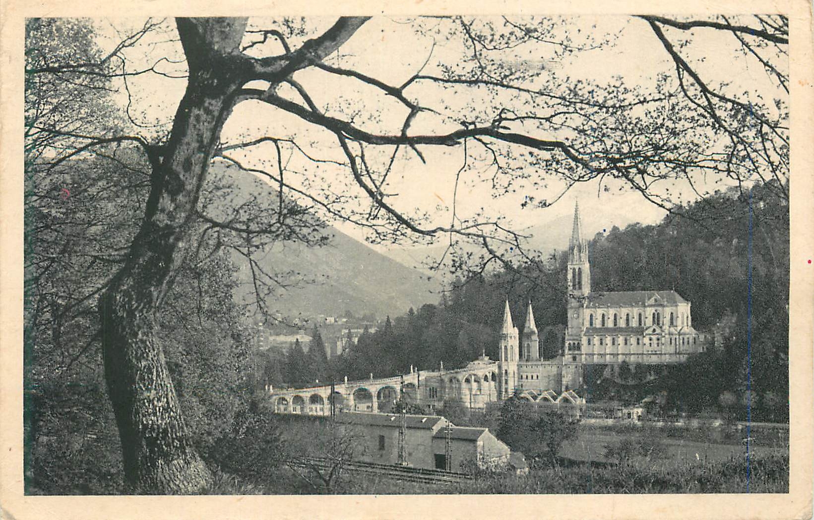 CPA Lourdes la Basilique