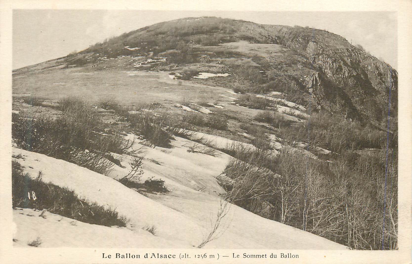 CPA le Ballon d'Alsace (alt 1236m) le Sommet du Ballon
