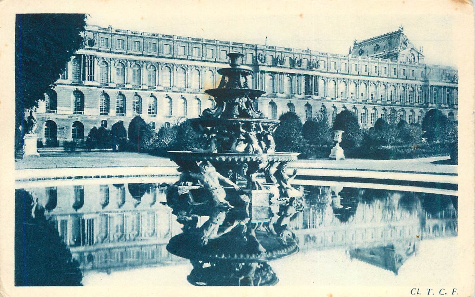 CPA Chateau de Versailles Bassin de la Pyramide