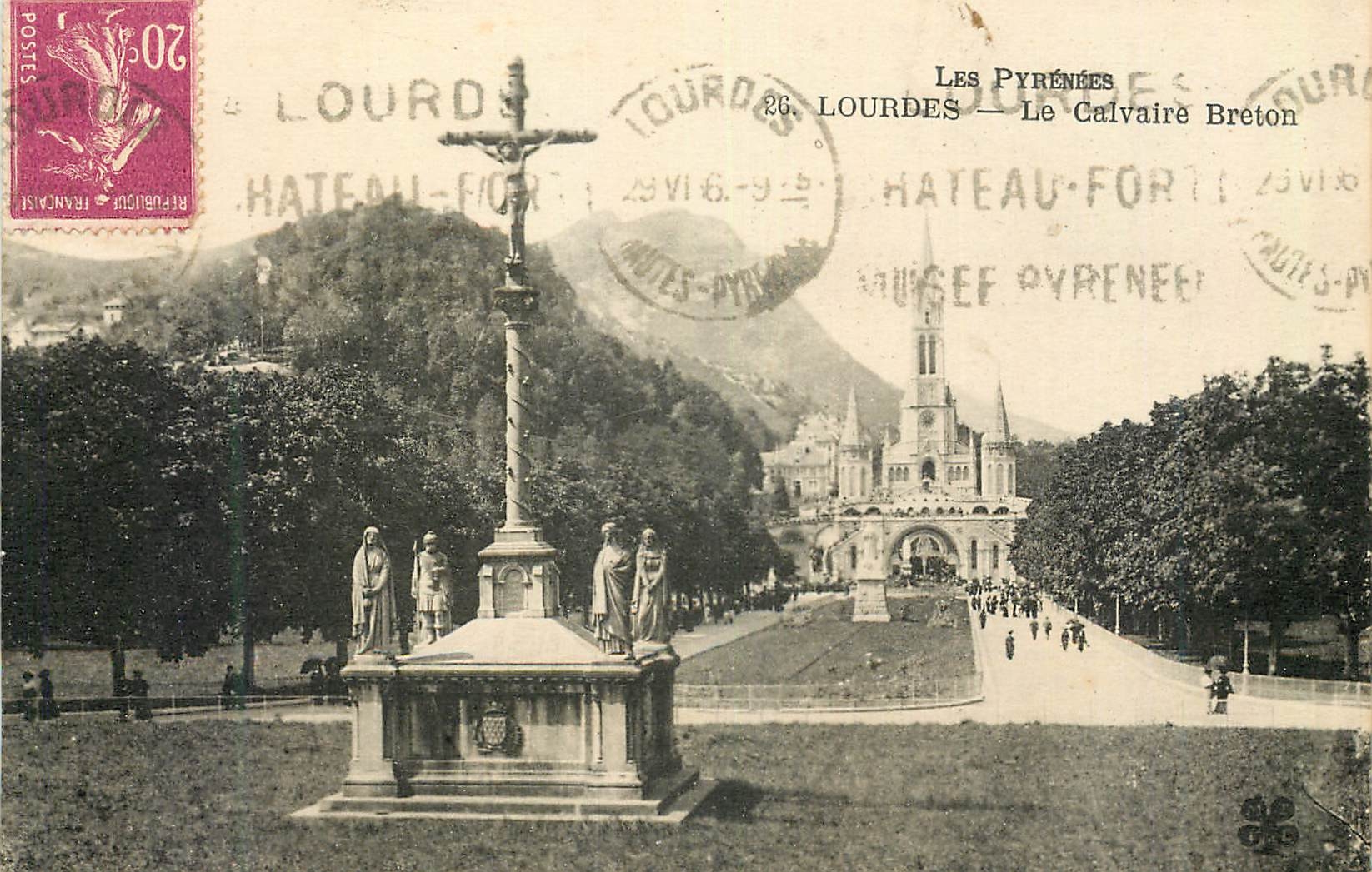 Lourdes — Le Calvaire Breton — Verlag: Les Pyrénées, n°26