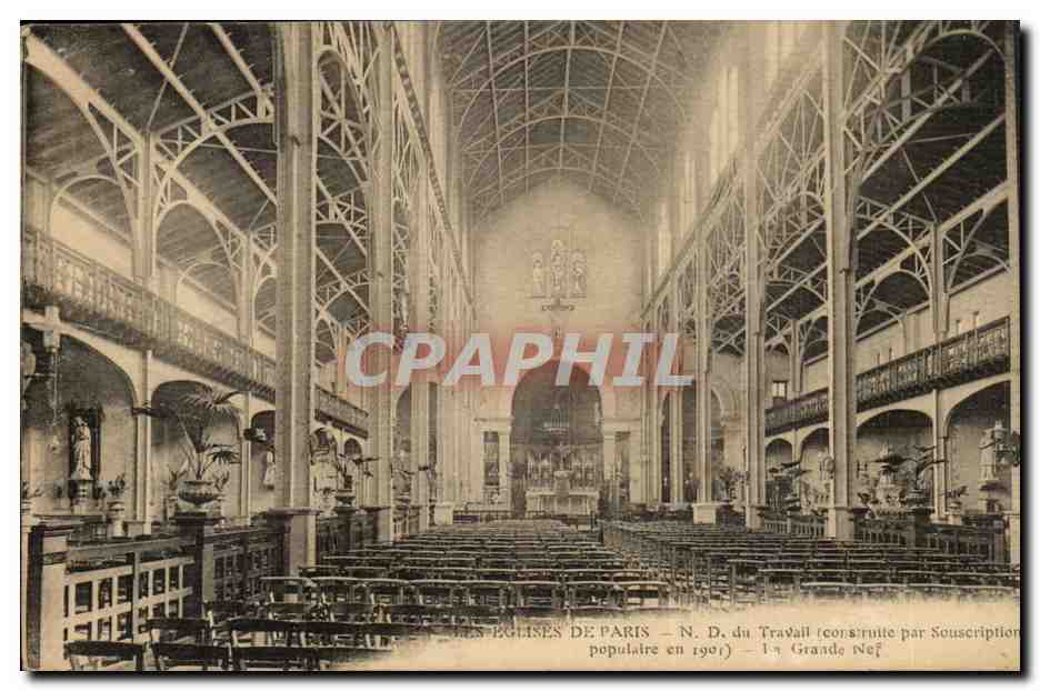 Paris 14 - Notre Dame Dame du Travail - CPA 