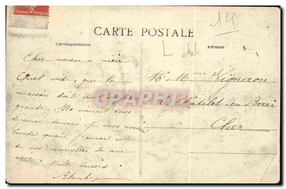 Paris 14 -- Avenue d'Orleans - Eglise Saint Pierre de Montrouge - CPA  — Rückseite
