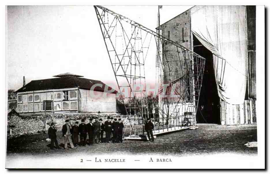 REPRODUCTION Paris le 12 Mai 1902 Severo et Sache - La Nacelle Dirigeables - Zeppelin - blimp - Avenue de la Maine CPA 