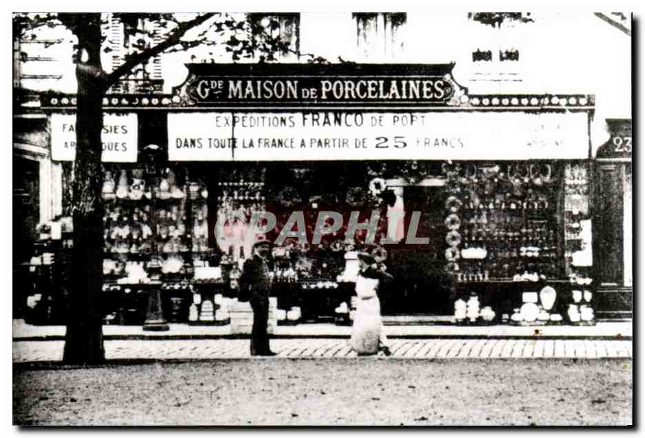 Paris 14 REPRODUCTION Maison des Porcelaines - a partir de 25 Francs CPA