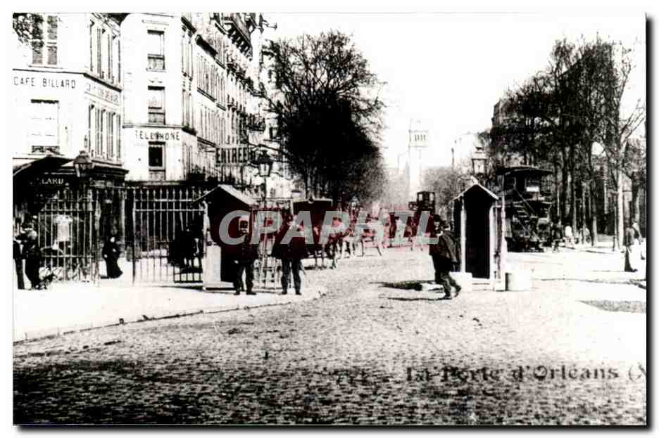 Paris 14 REPRODUCTION La Porte d'Orleans CPA