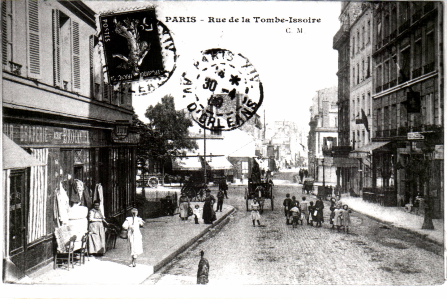 Paris 14 REPRODUCTION Rue de la Tombe Issoire CPA