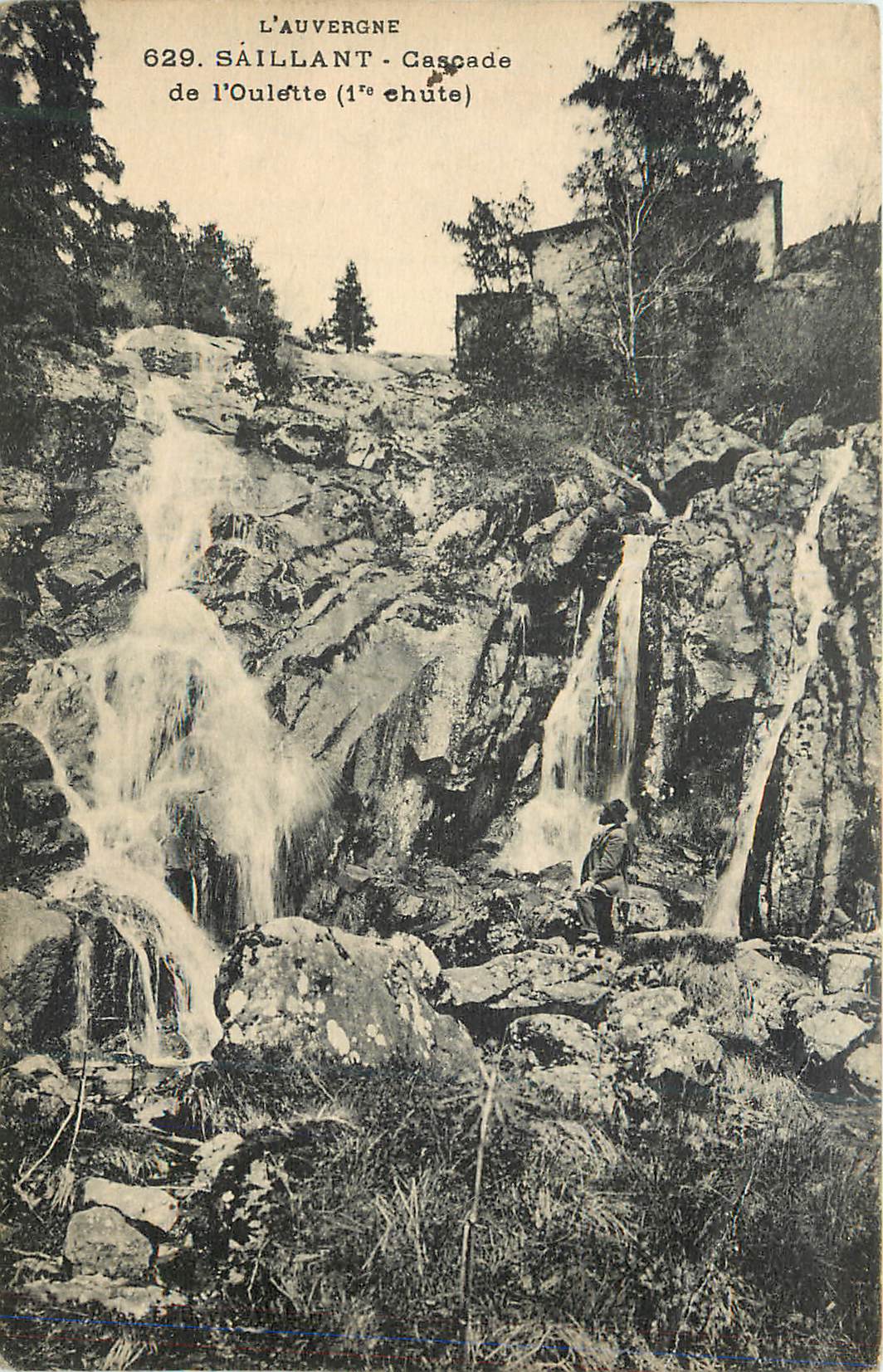 CPA L auvergne 629 saillant cascade de l oulette (1 chute)