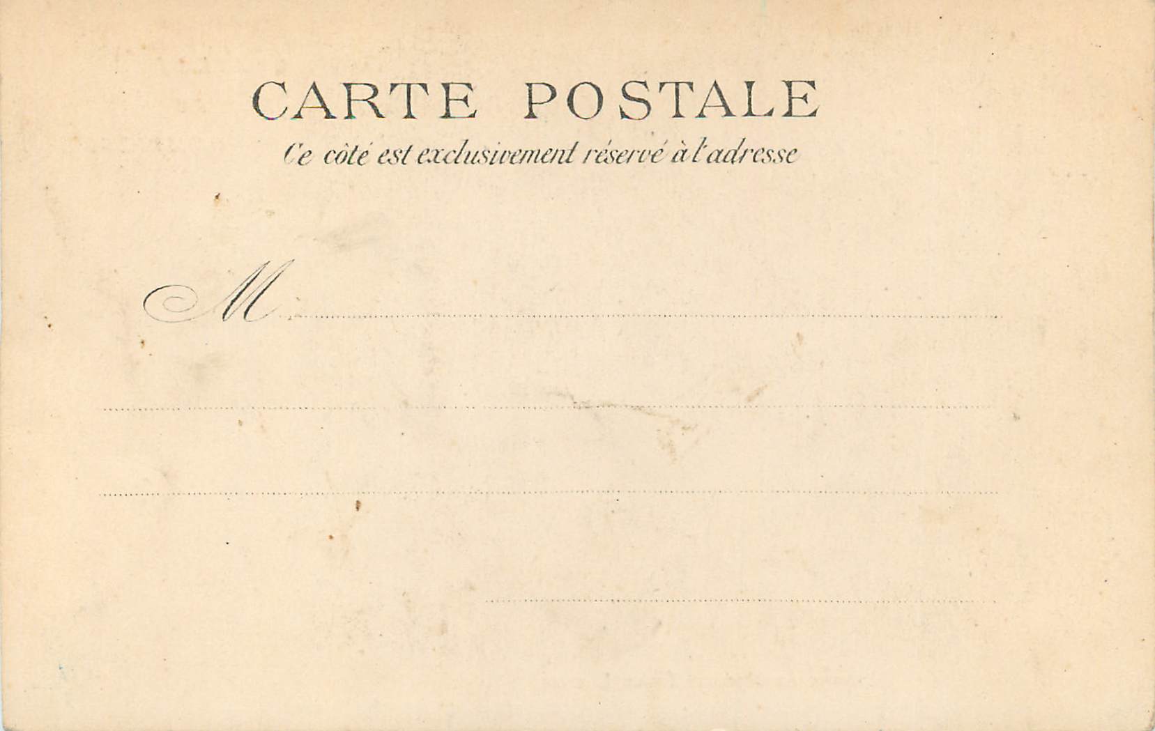 CPA Chambre de madame emile loubet — Rückseite