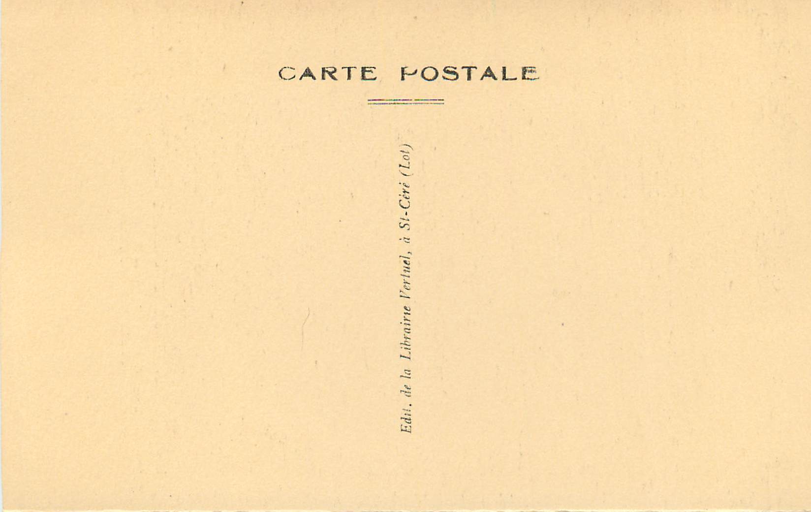 CPA 1655 chateau de montal pres sainte  cere(lot) tapisserie (grande salle du premier etage) — Rückseite