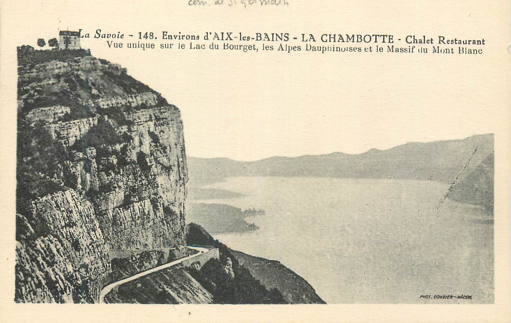 CPA La savoie 148 environs d aix les bains la chambotte chalet restaurant