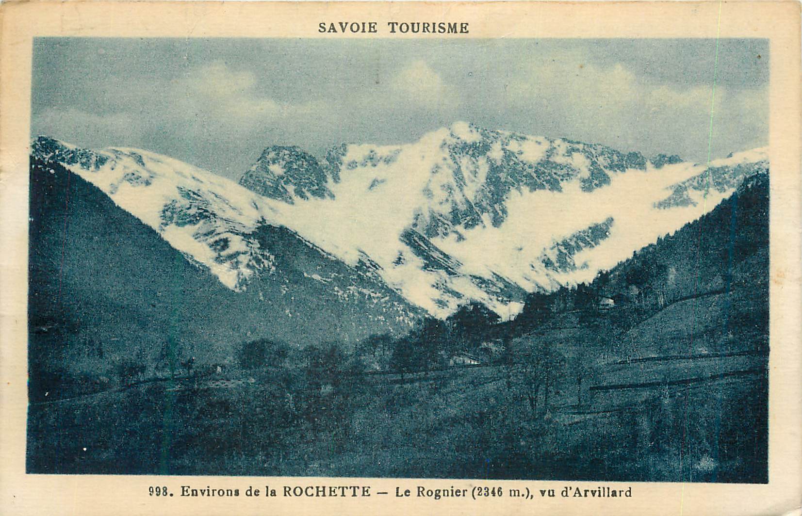 CPA 998 environs de la rochette le rognier (2346m) vu d arvillard