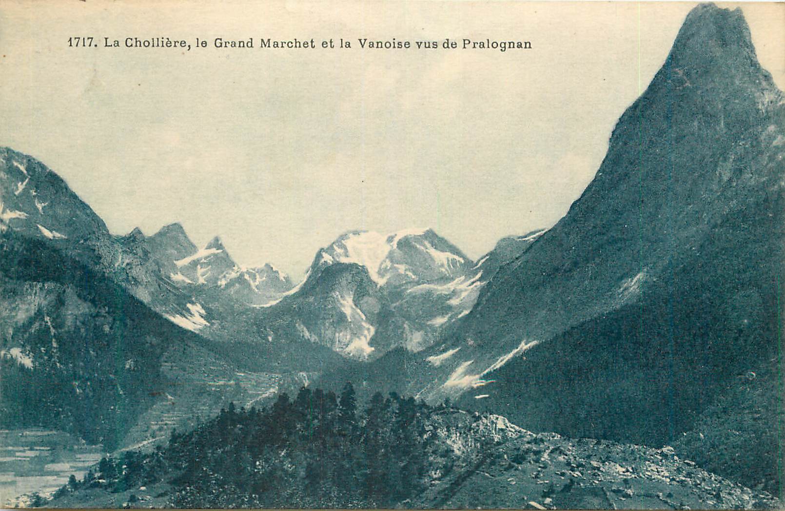 CPA 1717 la cholliere le grand marchet et la vanoise vus de pralognan