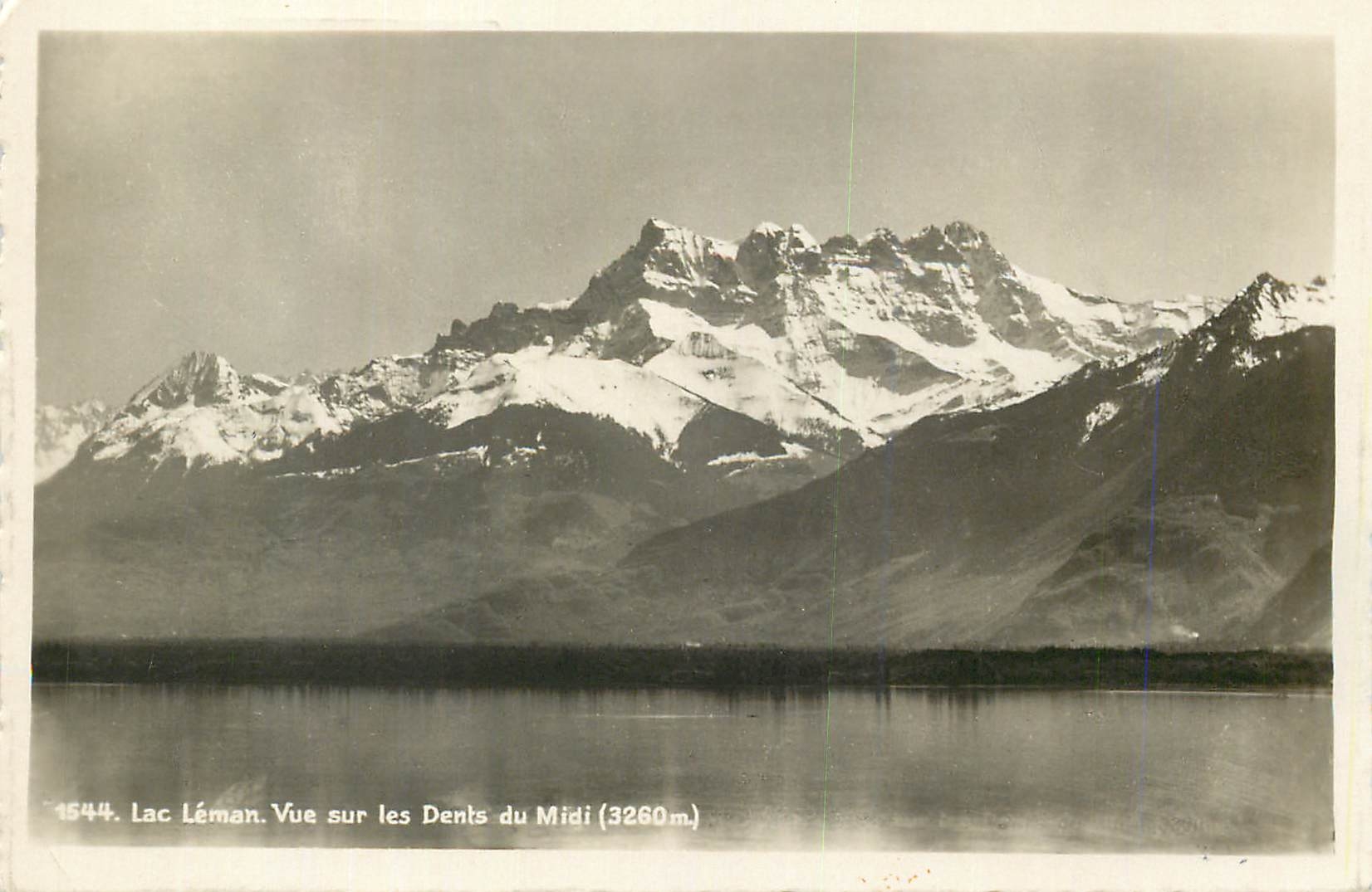 CPM 1644 lac leman vue sur les dents du midi (3260m)