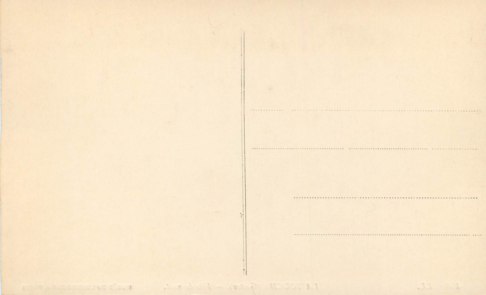 CPA La touche (gaston) fete de nuit musee du luxembourg paris — Verso