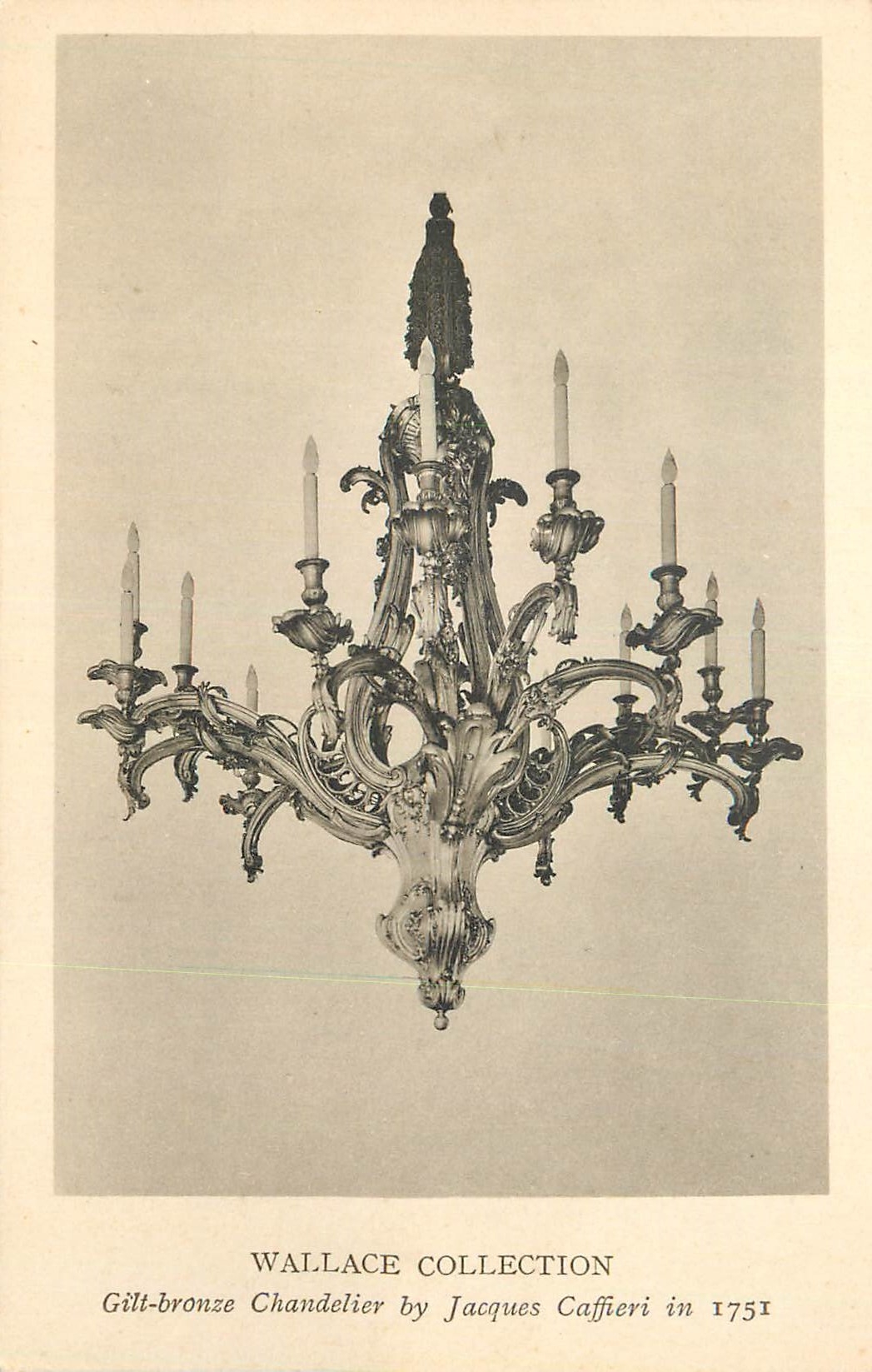 CPA Wallace collection gilt bronze chandelier by jacques caffieri en 1751