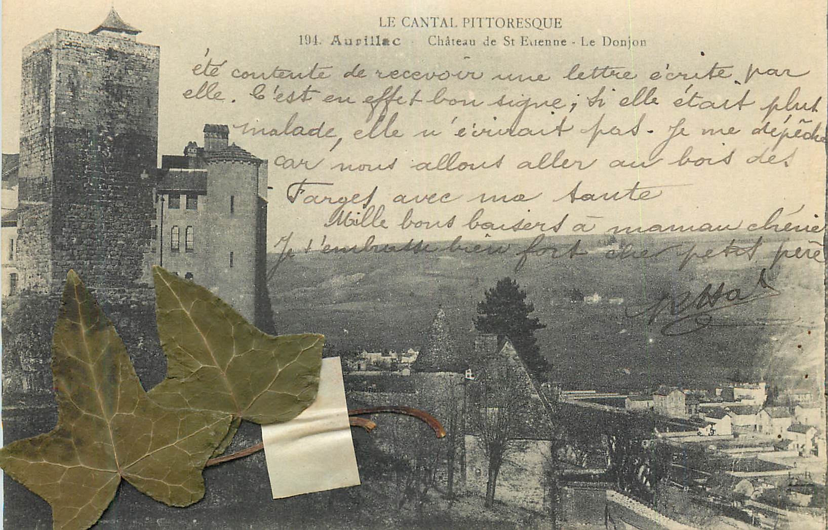 CPA 722 aurillac (cantal) chateau st etienne