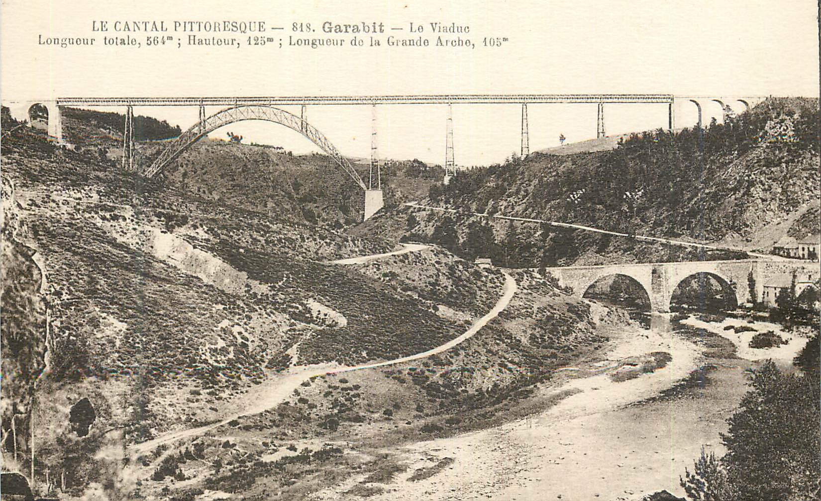 CPA Le cantal pittoresque 818b garabit le viaduc