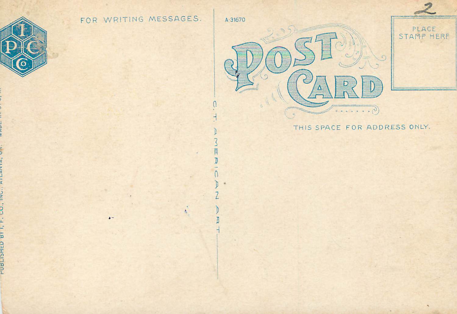 CPA 8 transportation of cotton by road Antilles — Rückseite