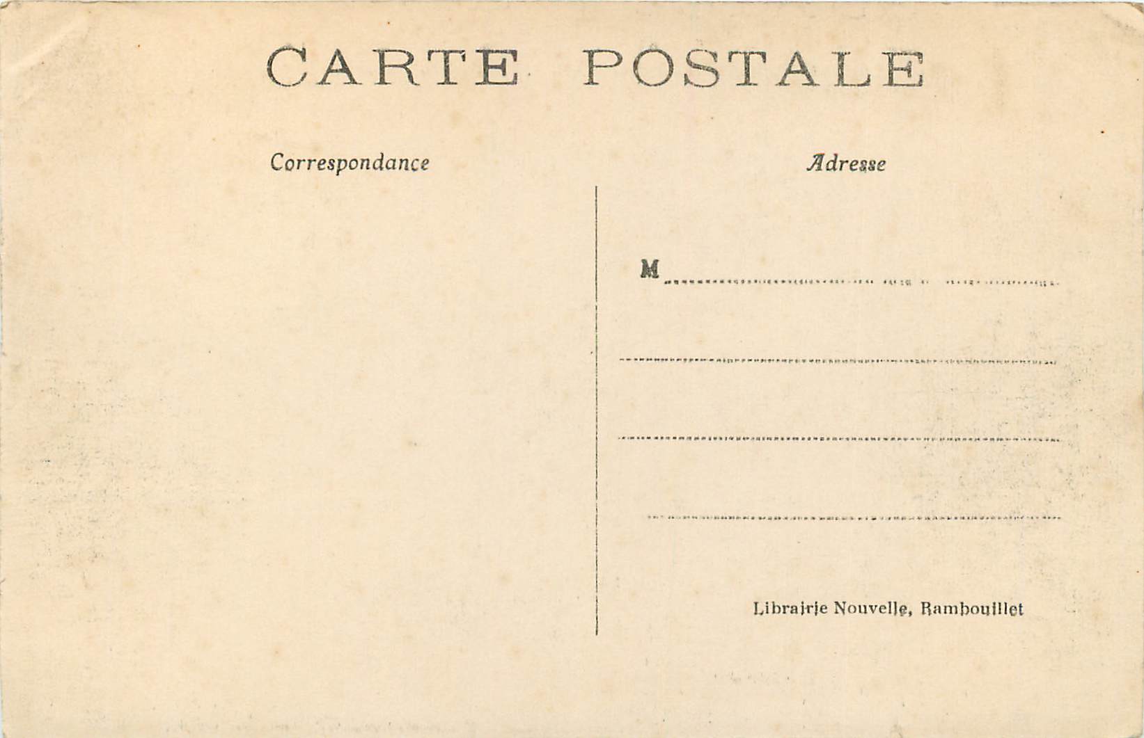 CPA 193 chateau de rochefort s et o jardin francais — Rückseite