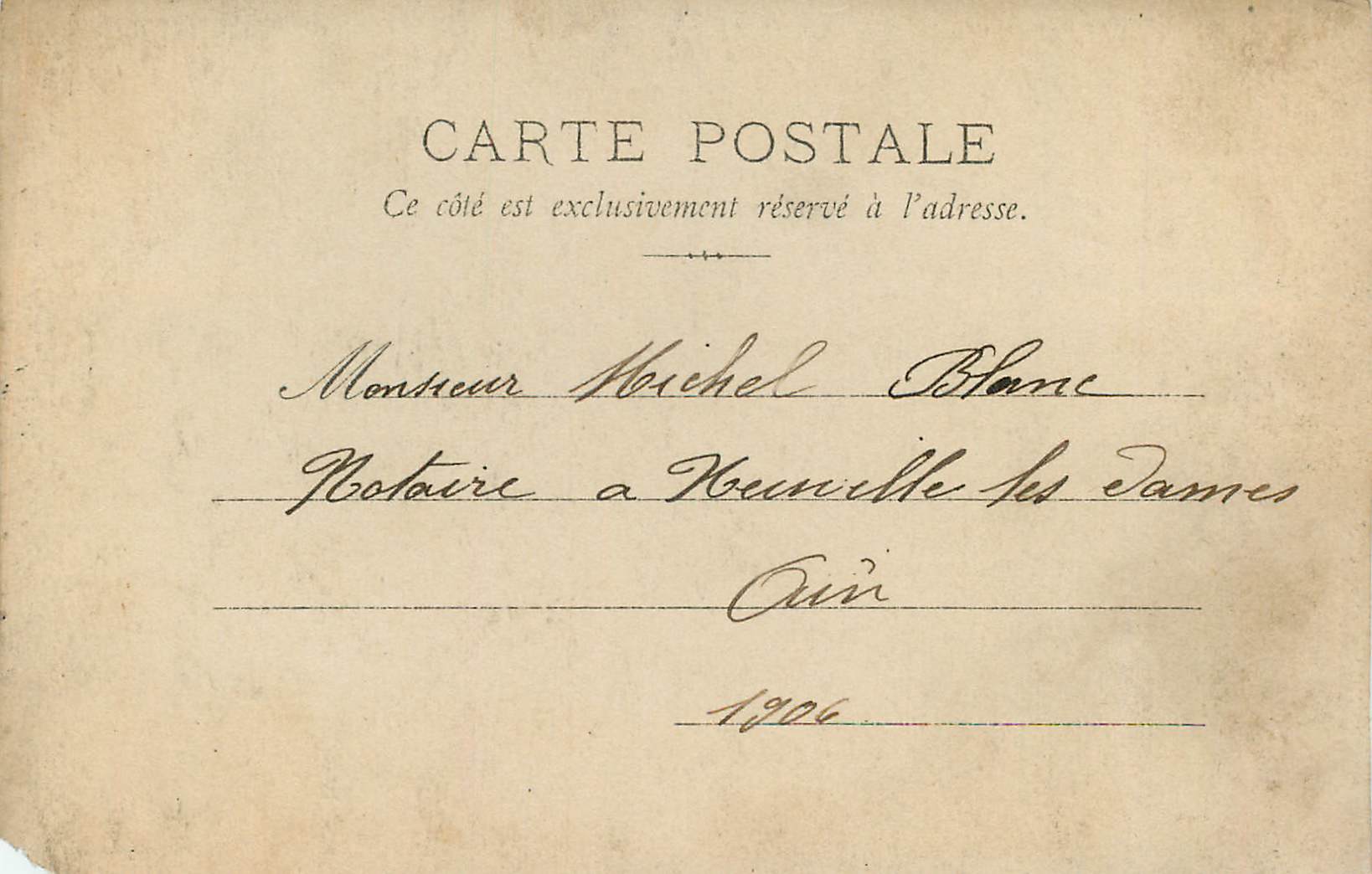 Jeune femme en costume de scène — M.F. PARIS — n° de série non visible — Rückseite