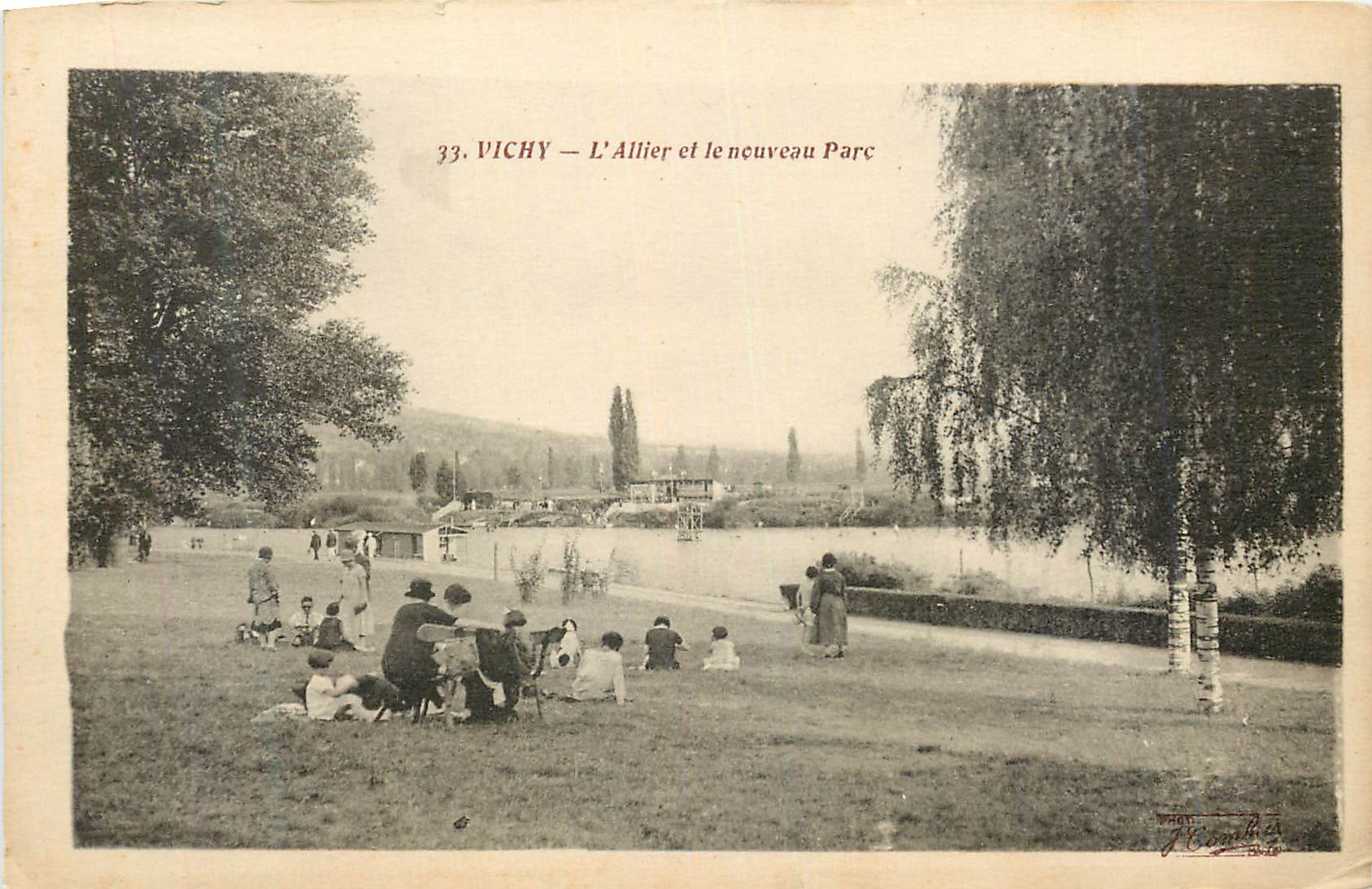 CPA 33 vichy l allier et le nouveau parc