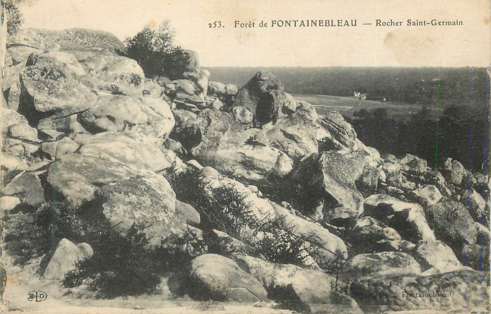 Wald von FONTAINEBLEAU — Rocher Saint-Germain — E. Le Doley, Paris